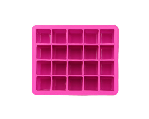 Силиконовая форма для льда CUMENSS AI-820 Cube 20 Pink