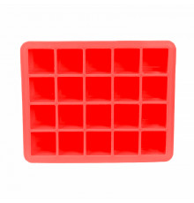 Силиконовая форма для льда CUMENSS AI-820 Cube 20 Red