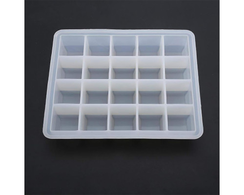 Силиконовая форма для льда CUMENSS AI-820 Cube 20 White