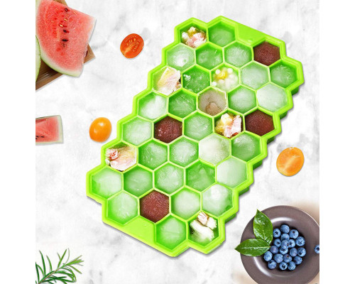 Силиконовая форма для льда CUMENSS Соты Green