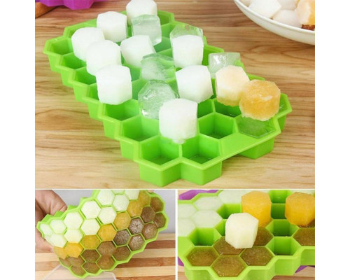 Силиконовая форма для льда CUMENSS Соты Green