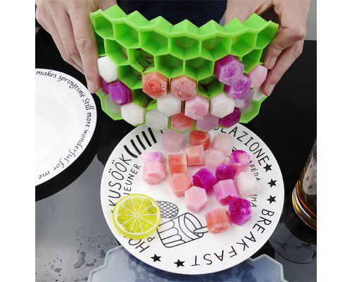 Силиконовая форма для льда CUMENSS Соты Green