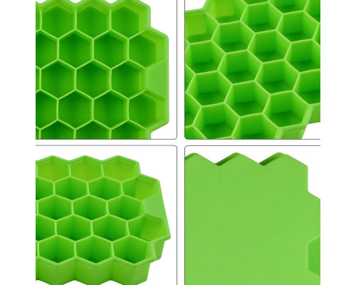 Силиконовая форма для льда CUMENSS Соты Green