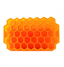 Силиконовая форма для льда CUMENSS Соты Orange