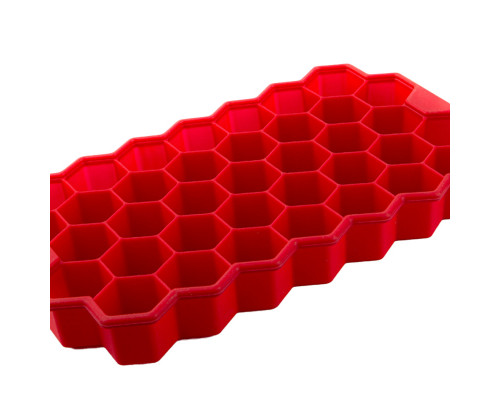 Силиконовая форма для льда CUMENSS Соты Red