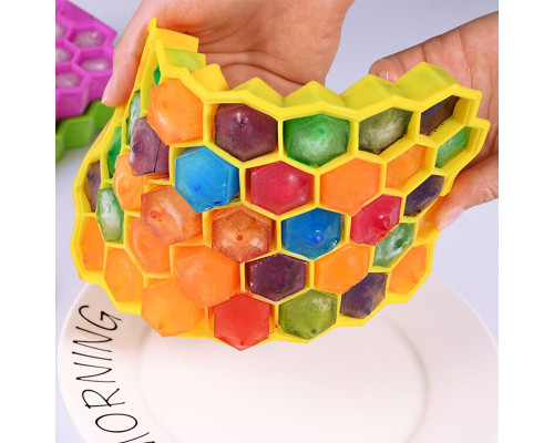 Силиконовая форма для льда CUMENSS Соты Yellow