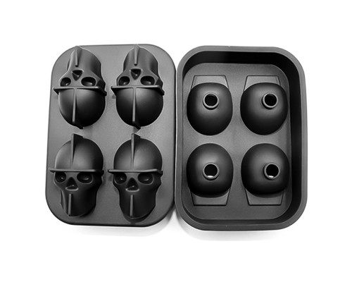 Силиконовая форма для льда CUMENSS Череп Black