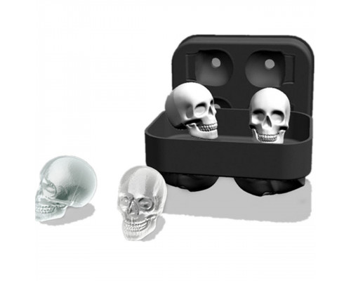 Силиконовая форма для льда CUMENSS Череп Black