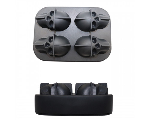 Силиконовая форма для льда CUMENSS Череп Black