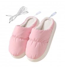 Домашние комнатные тапочки с подогревом A-230 Pink