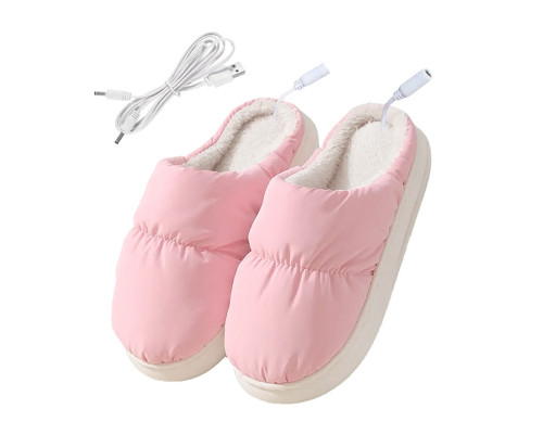 Домашние комнатные тапочки с подогревом A-230 Pink