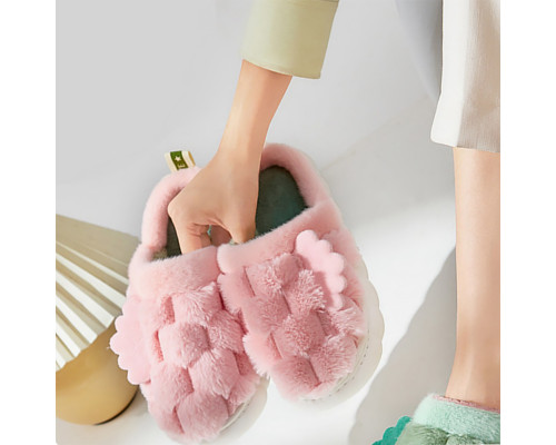 Домашние комнатные тапочки с подогревом A-232 USB c крыльями Pink