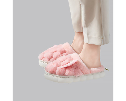 Домашние комнатные тапочки с подогревом A-232 USB c крыльями Pink