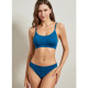 Бесшовный комплект женского белья в рубчик трусы и топ 6618# Туркус L 80 ABC