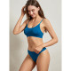 Бесшовный комплект женского белья в рубчик трусы и топ 6618# Туркус L 80 ABC