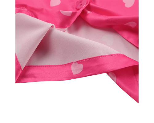 Женский комплект для дома и сна 2S5247B рубашка и шорты женская пижама розовая с сердечками L