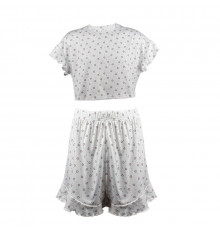 Женский комплект для дома и сна SM240426DHX6 футболка и шорты женская пижама белая с сердечками XL