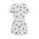 Женский комплект для дома и сна SM24107AYH футболка и шорты женская пижама белая с мишками XL