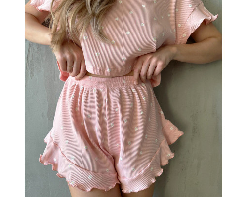 Женский комплект для дома и сна SM24302Y88DHX футболка и шорты женская пижама Pink S