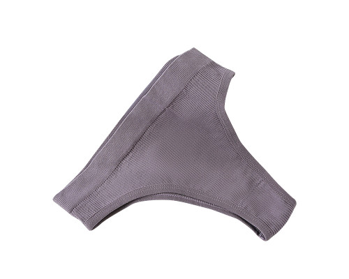 Женские бесшовные трусики бразилианы в рубчик A02# Лиловый L