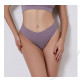 Женские бесшовные трусики бразилианы в рубчик A02# Лиловый M
