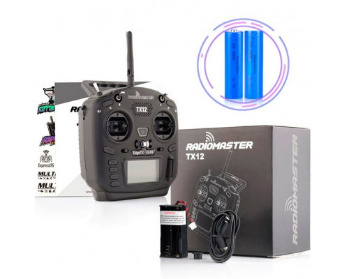 Пульт RadioMaster TX12 MKII ELRS M2 з акумуляторами 18650 (2 x 1200мАг)