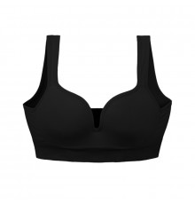 Женский 3D топ 839#U с моделирующим эфектом пушап с глубоким декольте Черный M