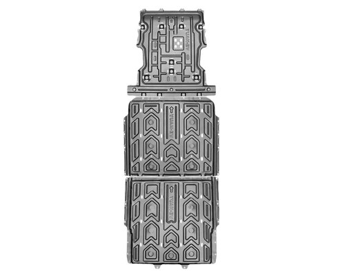 Защита днища для автомобиля BYD Yuan Plus EV 510 HX-AMP-0037 двигатель + два аккумулятора Магниево-алюминиевый сплав
