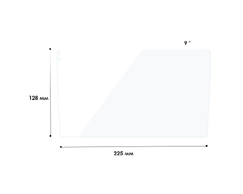 Защитное стекло для универсальной автомагнитолы 9 дюймов SS-GHM-9 inch