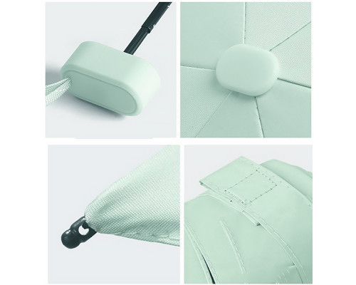 Мини-зонт 191T карманный с чехлом капсулой Turquoise