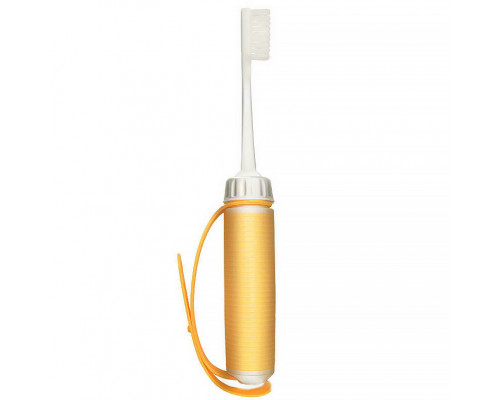 Зубная щетка для людей с тремором или артритом с фиксатором