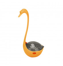 Игрушка кормушка DT-1223 Лебедь 8,5*8*17,5 см с инфракрасным светом Orange