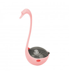 Игрушка кормушка DT-1223 Лебедь 8,5*8*17,5 см с инфракрасным светом Pink