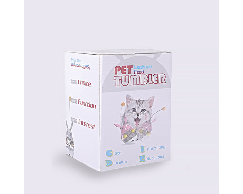 Игрушка DT-653 Неваляшка Барашек для котов с шариками и кормушкой