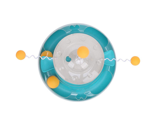 Игрушка для кошек DT312 игровой комплекс с шариками Mint Green