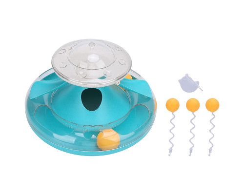 Игрушка для кошек DT312 игровой комплекс с шариками Mint Green