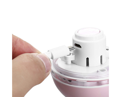 Умная игрушка-тизер интерактивный шарик для кошек DT411 светодиодная с USB Pink