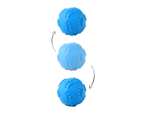 Игрушка Мяч DT1149 жевательный резиновый для Собак D:6,0 см Blue