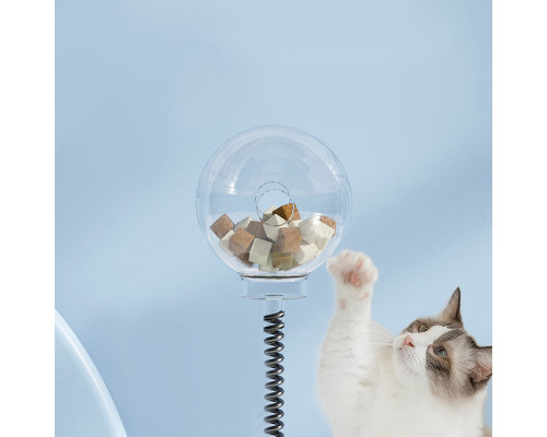 Интерактивная игрушка-кормушка для котов и кошек DT992 дразнилка с дозатором лакомств мячи Yellow