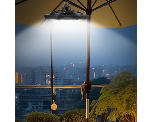 Кемпинговый фонарь X-Balog BL-ZB168A подвесной с солнечной батареей пультом управления водонепроницаемый пластиковый