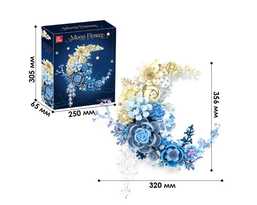 3D конструктор набор строительных блоков JIE-STAR 9094 Moon Flower 590 деталей пластиковый