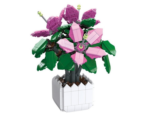 3D конструктор набор строительных блоков JIE-STAR 92363 Lily Azalea 698 деталей пластиковый