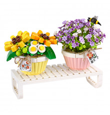 3D конструктор набор строительных блоков LOZ 1674 Букеты цветов в горшке 543 деталей пластиковый