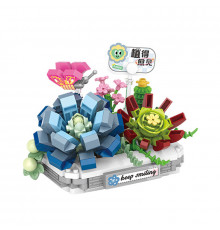 3D конструктор набор строительных блоков LOZ 8831 снежный лотос 370 деталей пластиковый