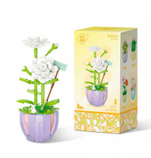 3D конструктор набор строительных блоков YZ 2088 цветочный конструктор Жасмин 305 деталей