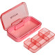 Таблетница органайзер для таблеток FY-2021 6 ячеек Pink
