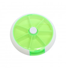 Таблетница органайзер для таблеток FY-8817 Fruits  на 7 отделений Green