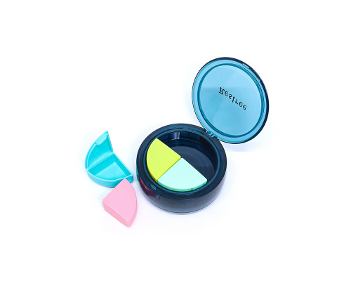 Таблетница органайзер для таблеток со складным стаканом Restree 180 на 4 отделения Dark Blue