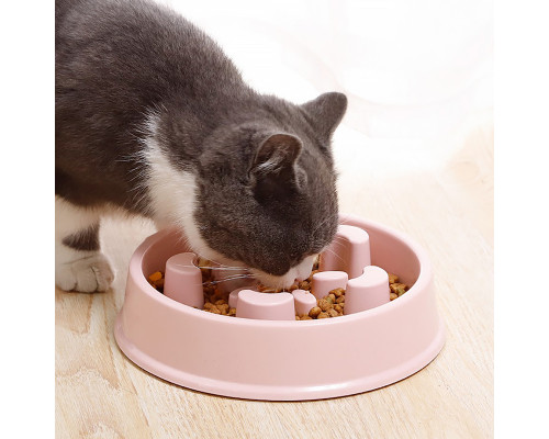 Миска для собак и котов Taotaopets 139903 для медленной еды Pink 18.5 cm