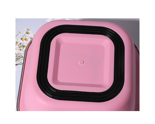 Миска для собак котов Taotaopets 1910002 металлическая Pink 160 мм